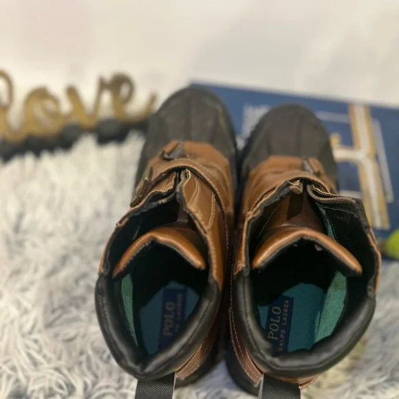Polo by Ralph Lauren Kids Brown and Black Boots